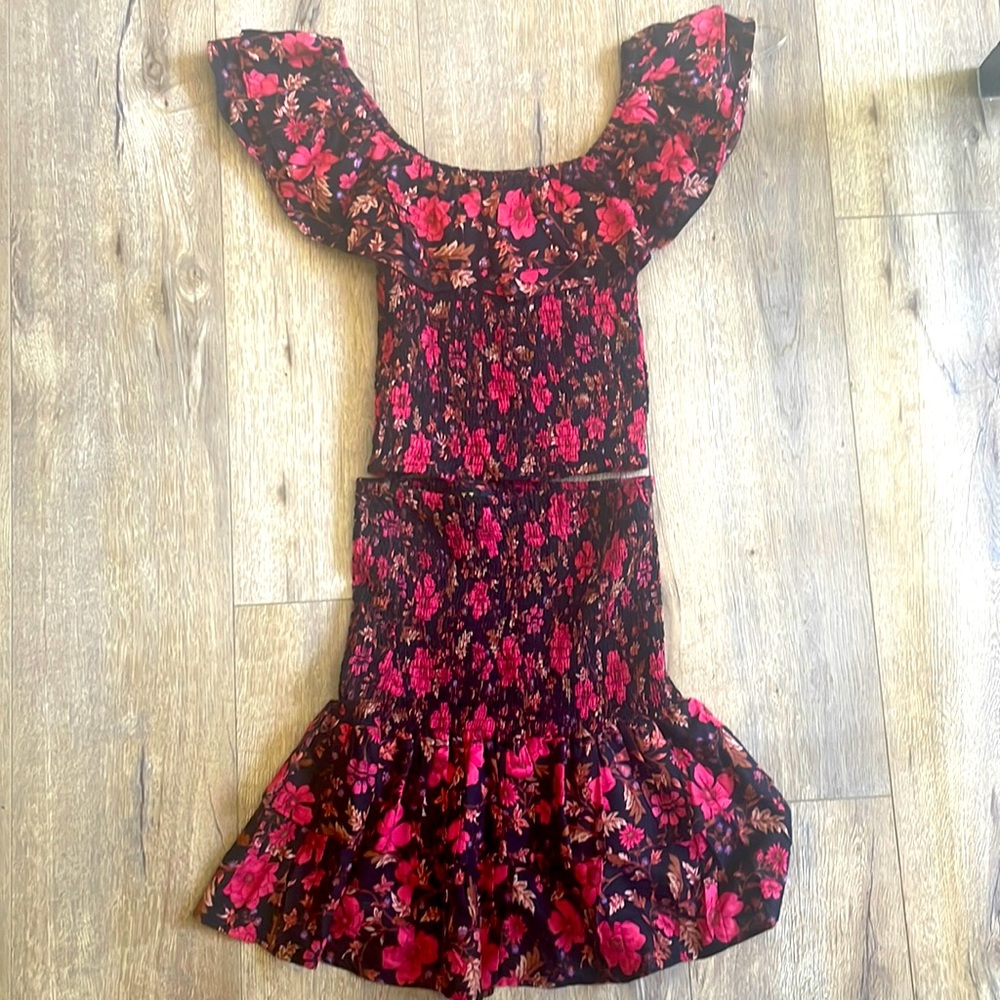 Haute Project Los Angeles two piece flora sundress size medium